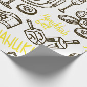 Happy Hannukah Wrapping Paper Gift Wrap Geschenkpapier (Ecke)