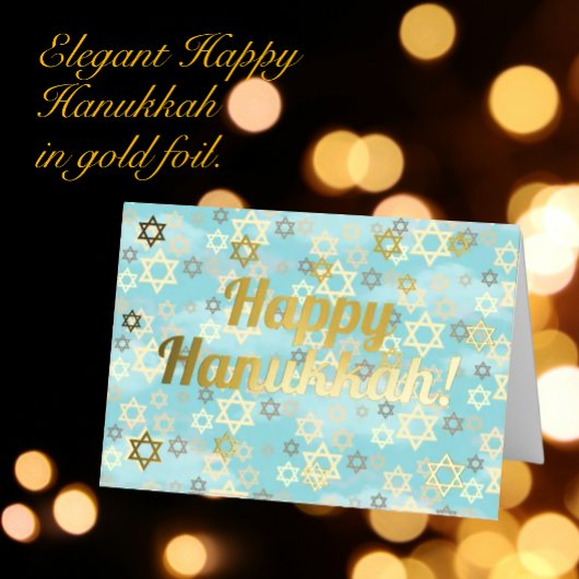 Happy Hannukkah Elegante Highlights