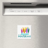 Happy Hanukah Candle Magnet (In Situ (Geschirrspüler))