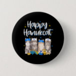 Happy Hanukcat Chanukah Jewish Cat Owner Ugly Button<br><div class="desc">Happy Hanukcat Chanukah Jewish Cat Owner Ugly</div>