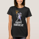 Happy Hanukcat für Hanukkah 2022 Kat Chanukah Jude T-Shirt<br><div class="desc">Happy Hanukcat für Hanukkah 2022 Kat Chanukah jüdisch</div>