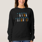 Happy Hanukcat Hannukah Jewish Cat  Dreidel Sweatshirt (Vorderseite)
