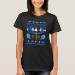 Happy Hanukcat Ugly Hanukkah Cat Chanukah Jewish U T-Shirt<br><div class="desc">Happy Hanukcat Ugly Hanukkah Cat Chanukah jüdischen Ugly Xmas.</div>