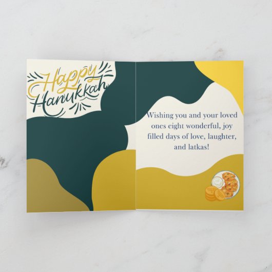 Happy Hanukka! Dankeskarte (Innenseite)