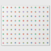 Happy Hanukka Dreidels und Sterne Geschenkpapier (Flach)