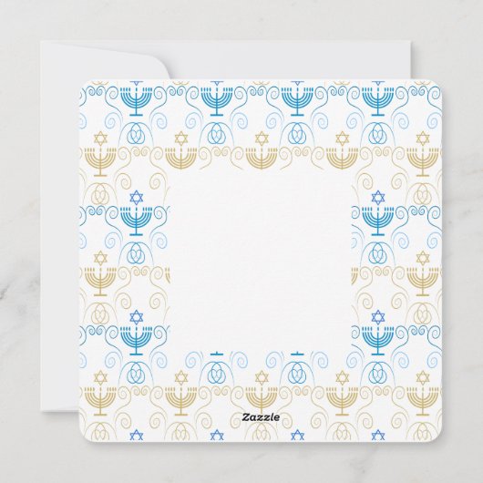 Happy Hanukka! Feiertage Feiertagskarte (Rückseite)