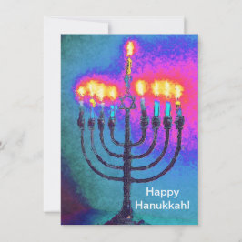 Happy Hanukka! Gruß oder danke Karte.