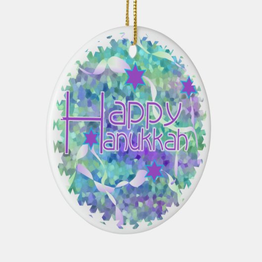 Happy Hanukka Keepake Ornament (Rechts)