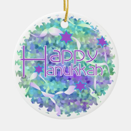 Happy Hanukka Keepake Ornament (Vorne)