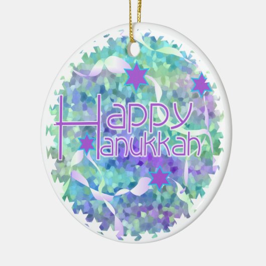 Happy Hanukka Keepake Ornament (Links)