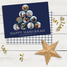 Happy Hanukkah 10 Foto Navy Blue White