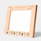 Happy Hanukkah 10x8 Personalisiert Geätzte Rahmen (Links)