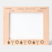 Happy Hanukkah 10x8 Personalisiert Geätzte Rahmen (Vorderseite)