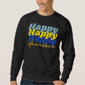 Happy Hanukkah 2022 Chanukah Dreidel Menorah Sweatshirt (Vorderseite)