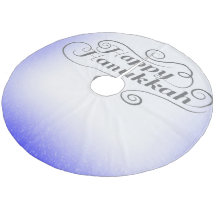 Happy Hanukkah 2-Tönige Blue White Background