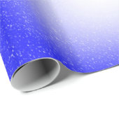 Happy Hanukkah 2-Tönige Blue White Background Geschenkpapier (Rolleneckpunkt)