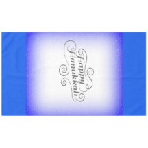 Happy Hanukkah 2-Tönige Blue White Background