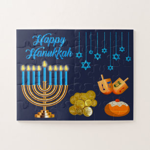 Happy Hanukkah 30 Stück Puzzle