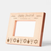 Happy Hanukkah 4x6 Personalisiert Geätzte Rahmen (Links)