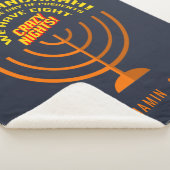 Happy Hanukkah Acht Nächte der Feier Sherpadecke (3/4)