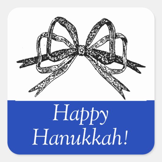 Happy Hanukkah Aufkleber (Vorderseite)