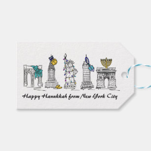 Happy Hanukkah aus New York City Juwish Holiday Geschenkanhänger
