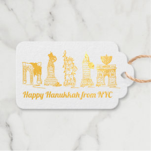 Happy Hanukkah aus New York City NYC Chanukah Geschenkanhänger