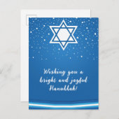 🕎 Happy Hanukkah, benutzerdefinierbar Postkarte (Vorne/Hinten)