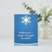 🕎 Happy Hanukkah, benutzerdefinierbar Postkarte (Stehend Vorderseite)