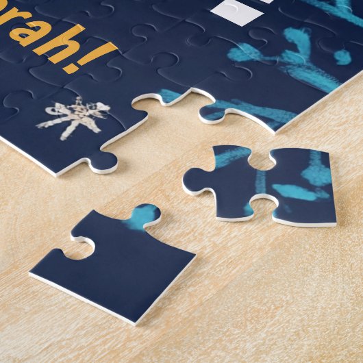 Happy Hanukkah benutzerdefinierter Text Puzzle (Seite)