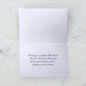 Happy Hanukkah. Benutzerdefiniertes Foto Feiertagskarte (Innenseite)