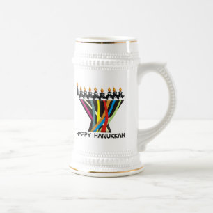 Happy Hanukkah Bierglas