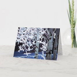 Happy Hanukkah Birch Frost Feiertagskarte