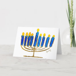Happy Hanukkah Blank Card Dankeskarte