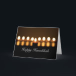 Happy Hanukkah Blank Grußkarte Feiertagskarte<br><div class="desc">Senden Sie Ihre besten Wünsche für den Urlaub mit diesen Blankokarten mit einem Originalfoto von Captured Glimpses.</div>