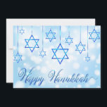 Happy Hanukkah Blue Star von David<br><div class="desc">Dieses Urlaubsdesign präsentiert den Star of David als Dekoration mit dem Text "Happy Hanukkah" in moderner Typografie. #hanukkah #chanukah #holidays #seasonal #festive #star #starofdavid #modern #decoration #ornament #design #designer #greetings #cards #greetingcards #stationery</div>