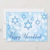 Happy Hanukkah Blue Star von David (Vorderseite)