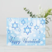 Happy Hanukkah Blue Star von David (Stehend Vorderseite)