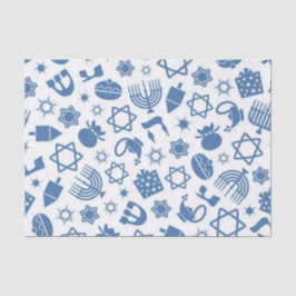Happy Hanukkah Blue Star von David Tissue Seidenpapier