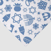 Happy Hanukkah Blue Star von David Tissue Seidenpapier (Ausschnitt)