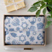 Happy Hanukkah Blue Star von David Tissue Seidenpapier (Geschenk)
