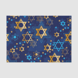 Happy Hanukkah Blue Star von David Tissue Seidenpapier