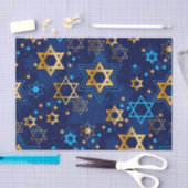 Happy Hanukkah Blue Star von David Tissue Seidenpapier (Handwerk)