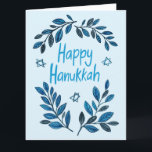 Happy Hanukkah Botanical Watercolor Karte<br><div class="desc">Süß zeichn, jemanden glücklich hanukkah zu wünschen! Klicken Sie auf "Bearbeiten mit dem Design-Tool", um Ihren eigenen Text hinzuzufügen. Auch als Postkarte, Grußkarte, Fotokarte oder digitaler Download erhältlich, um sofort per E-Mail oder SMS zu senden. Karo meinen Shop für mehr oder lass mir wissen, wenn Sie etwas Angewohntes wollen! Ich...</div>
