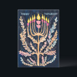 Happy Hanukkah Botanische Menorah Wasserfarbe Feiertagskarte<br><div class="desc">Süß zeichn, jemanden glücklich hanukkah zu wünschen! Klicken Sie auf "Bearbeiten mit dem Design-Tool", um Ihren eigenen Text hinzuzufügen. Auch als Postkarte oder digitaler Download verfügbar, um sofort per E-Mail oder SMS zu senden. Karo meinen Shop für mehr oder lass mir wissen, wenn Sie etwas Angewohntes wollen! Ich kann benutzerdefinierte...</div>