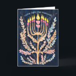 Happy Hanukkah Botanische Menorah Wasserfarbe Feiertagskarte<br><div class="desc">Süß zeichn, jemanden glücklich hanukkah zu wünschen! Klicken Sie auf "Bearbeiten mit dem Design-Tool", um Ihren eigenen Text hinzuzufügen. Auch als Postkarte, Flachkarte oder digitaler Download erhältlich, um sofort per E-Mail oder SMS zu versenden. Karo meinen Shop für mehr oder lass mir wissen, wenn Sie etwas Angewohntes wollen! Ich kann...</div>
