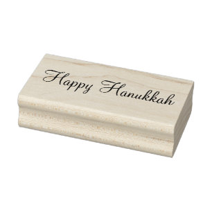 Happy Hanukkah Briefmarke Gummistempel