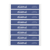 Happy Hanukkah Bubbles Wraparound Address Label (Bogen)