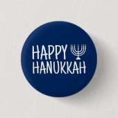 Happy Hanukkah Button (Vorderseite)