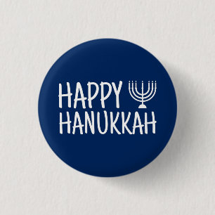 Happy Hanukkah Button